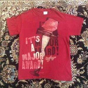 A CHRISTMAS STORY MAJOR AWARD LEG LAMP T-Shirt Men’s Sz Small Graphic Tee (Red)